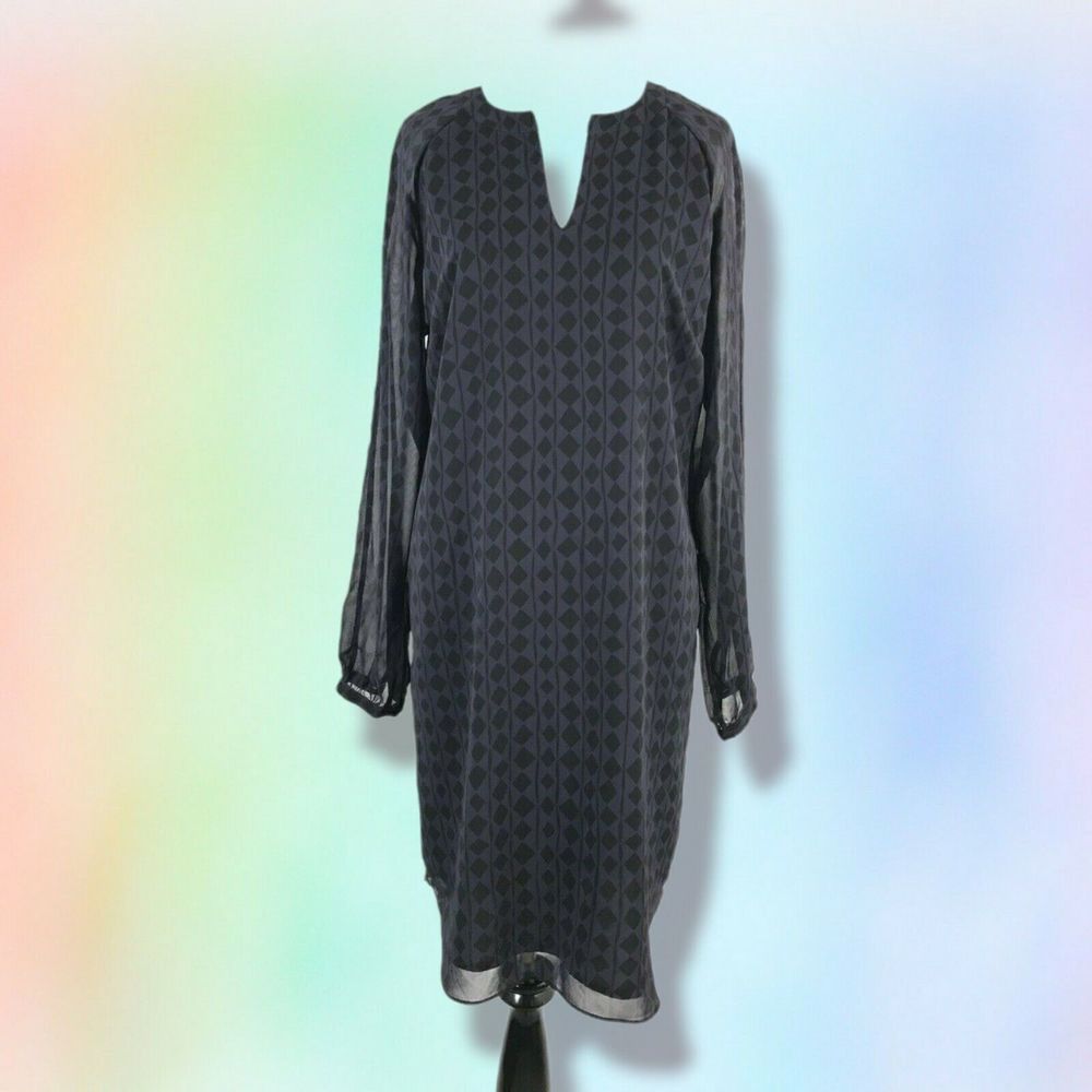 CAbi Women's Purple‎ Harlequin Diamond Print Tunic Dress Style 3102 - Size S